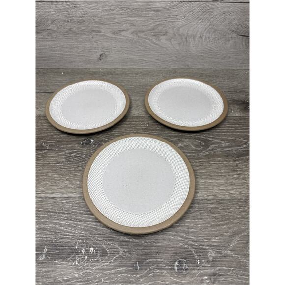 Midwinter Wedgwood Basket Wave Hopsack 7" Bread Plate England ~Set Of 3 - Picture 1 of 8